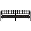 vidaXL Dormeuse Nera 90x190 cm in Legno Massello di Pino