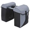 vidaXL Borsa per biciclette Grigio e Nero 31,5 x 15,5 x 40 cm