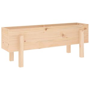vidaXL Fioriera Rialzata da Giardino 101x30x38 cm Legno Massello Pino