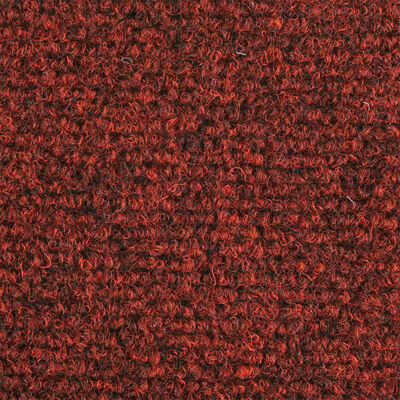 vidaXL Tappetini Autoadesivi per Scale 15 pz 56x17x3 cm Rosso