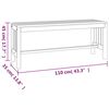 vidaXL Panca da Giardino 110 cm Legno Massello di Eucalipto