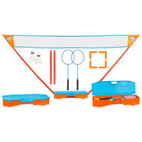 Get & Go Set Gioco Badminton Blu e Arancione