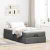 vidaXL Struttura Letto Pouf con Materasso 180x200 cm in Tessuto