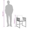 vidaXL Set da Pranzo da Giardino 13pz con Cuscini Grigio in Polyrattan