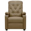 vidaXL Poltrona Reclinabile Cappuccino in Similpelle