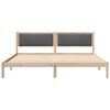 vidaXL Struttura del letto Grigio scuro 200 x 200 cm Pino massello