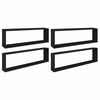 vidaXL Mensole Parete a Cubo 4 pz Nere 100x15x30 cm Legno Ingegnerizzato