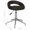 vidaXL Sedie da Pranzo Girevoli 2 pz Nere in Similpelle