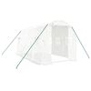 vidaXL Serra con Telaio in Acciaio Bianco 8 m&sup2; 4x2x2 m