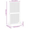 vidaXL Schermo per Privacy Marrone 79.5 x 50 x 150 cm