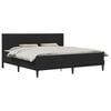 vidaXL Struttura letto con materasso Nero 180 x 200 cm Velluto