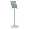 vidaXL Supporto Poster a Piedistallo Argento 32 x 27 x 119 cm Ghisa