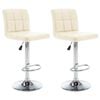 vidaXL Sgabelli da Bar 2 pz Crema in Similpelle