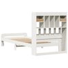 vidaXL Letto con Libreria senza Materasso 75x190 cm in Legno Pino