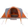 vidaXL Tenda da Campeggio a Cupola 6 Persone Grigio e Arancione