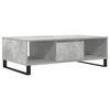 vidaXL Tavolino Salotto Grigio Cemento 104x60x35 cm Legno Multistrato
