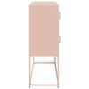 vidaXL Credenza Rosa 100,5x39x107 cm in Acciaio Laminato a Freddo