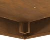 vidaXL Focolare Marrone 80 x 80 x 40 cm acciaio corten
