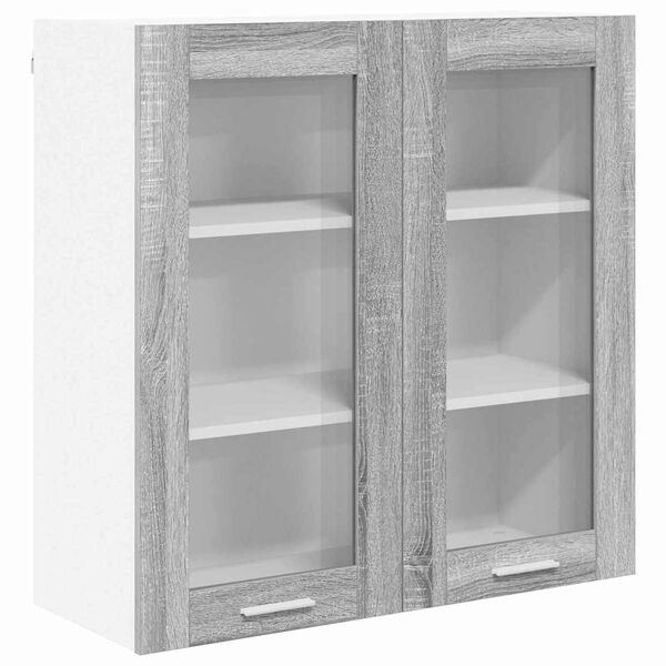 vidaXL Armadio pensile Grigio Sonoma 80 x 31 x 80 cm Legno multistrato