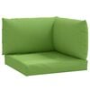 vidaXL Cuscini per Pallet 3 pz Verde M&eacute;lange in Tessuto