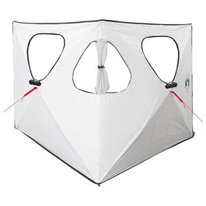 vidaXL Tenda da Caccia 145 x 145 x 150 cm Bianco Blackout