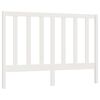 vidaXL Testiera per Letto Bianca 166x4x100cm in Legno Massello di Pino
