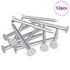vidaXL Chiodi per Legno 12 pcs Argento &Oslash; 3 x 15 mm Metallo