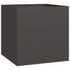 vidaXL Fioriera Nera 80x80x80 cm in Acciaio
