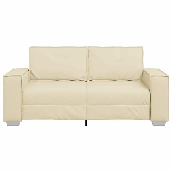 vidaXL Divano Crema 180 x 78 x 84 cm Tessuto