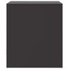 vidaXL Comodino Nero 34,5x39x44 cm in Acciaio