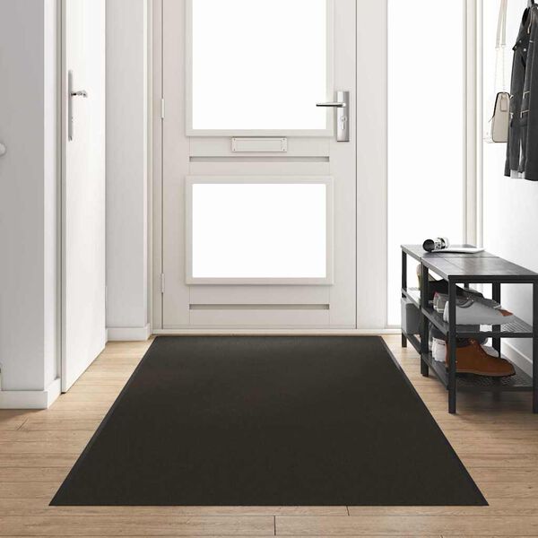 vidaXL Tappetino Altro Nero 120 x 400 cm Poliammide e PVC