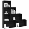 vidaXL Armadio per Libri Rovere Nero 155 x 24 x 160 cm
