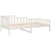 vidaXL Dormeuse senza Materasso Bianca 90x200 cm Legno Massello Pino