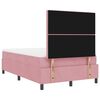 vidaXL Letto a molle con materasso Rosa 120 x 200 cm Tessuto