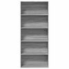 vidaXL Libreria Grigio Sonoma 80x30x189 cm in Legno Multistrato