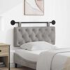vidaXL Testata appesa Grigio chiaro 110 x 55 x 7 cm Velluto