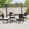 vidaXL Set da Pranzo per Giardino 5 pcs Nero