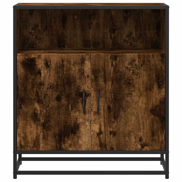 vidaXL Credenza Rovere Fumo 68x35x76 cm in Legno Multistrato