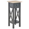 vidaXL Tavolino Laterale Nero 27x27x65,5 cm in Legno