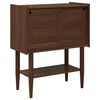 vidaXL Tavolo consolle BILBAO Caramello scuro 80 x 40 x 95 cm