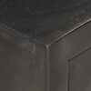 vidaXL Comodino Nero e Oro 40x30x50 cm in Legno Massello di Mango