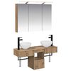 vidaXL Set di Armadi da Bagno 4 pz Rovere Artigianale