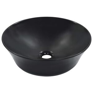vidaXL Lavandino 41x12,5 cm in Ceramica Nero