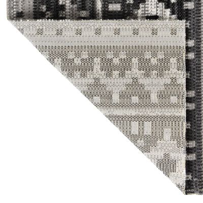 vidaXL Tappeto da Esterni a Tessitura Piatta 115x170 cm Grigio Scuro