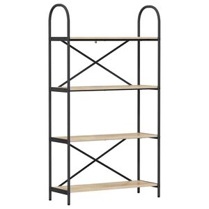 vidaXL Libreria 4 livelli 80 x 30 x 146 cm Legno ingegnerizzato