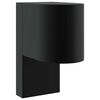 vidaXL Lampada da Parete Esterna Nero 12 x 7 x 15 cm