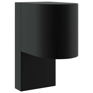 vidaXL Lampada da Parete Esterna Nero 12 x 7 x 15 cm