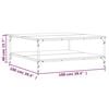 vidaXL Tavolino Salotto Rovere Sonoma 100x100x40 cm Legno Multistrato
