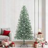 vidaXL Albero di Natale Artificiale Imbiancato con Luci LED 240 cm