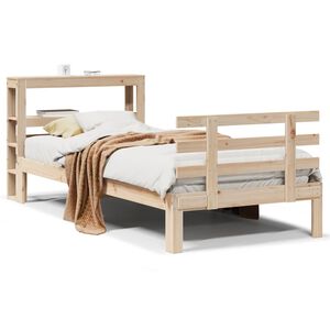 vidaXL Giroletto con Testiera 90x200 cm in Legno Massello di Pino